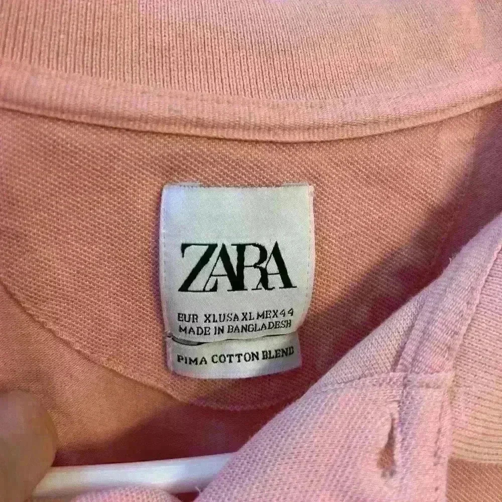 Zara men's pink Polo shirt xl - Picture 3 of 4